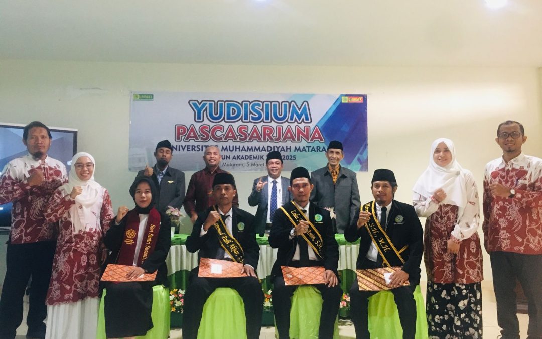 Pelaksanaan Yudisium Tahap 1 tahun 2025 Perwakilan Ketua BPH UMMAT Drs. H. Samsudin Anwar memberikan memberikan wejangan kepada peserta Yuisium Pascasarjana UMMAT !