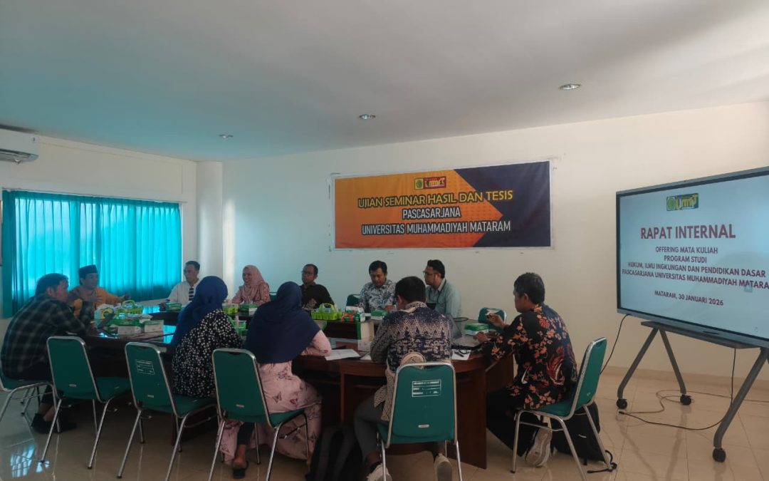 Pascasarjana Universitas Muhammadiyah Mataram Buka Offering Mata Kuliah Program Magister