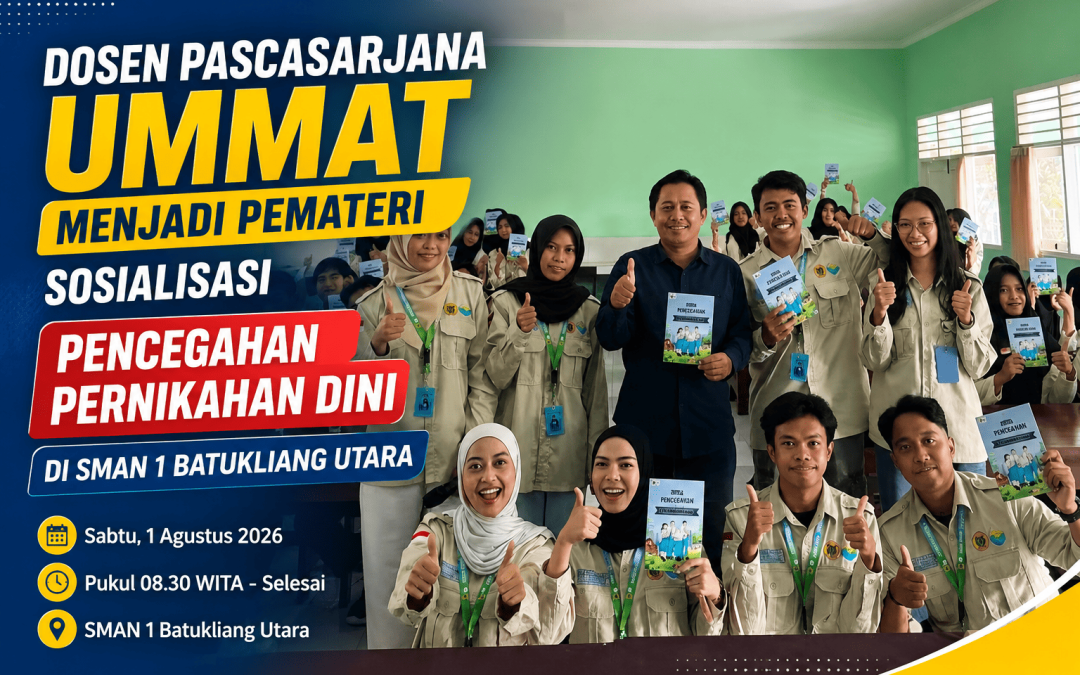 Dosen Pascasarjana UMMAT Menjadi Pemateri Sosialisasi Pencegahan Pernikahan Dini di SMAN 1 Batukliang Utara