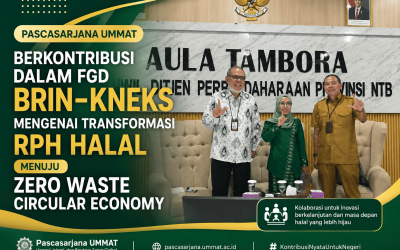 Pascasarjana UMMAT berkontribusi dalam FGD BRIN–KNEKS mengenai transformasi RPH halal menuju zero waste circular economy