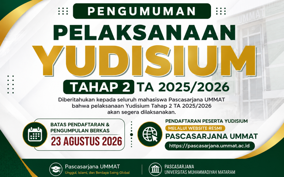 Pengumuman Pelaksanaan Yudisium Tahap II Tahun Akademik 2025/2026