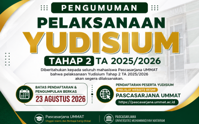 Pengumuman Pelaksanaan Yudisium Tahap II Tahun Akademik 2025/2026