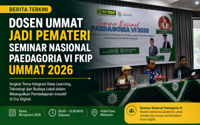 Dosen Pascasarjana UMMAT Menjadi Pemateri Seminar Nasional Paedagogia VI FKIP UMMAT 2026, Angkat Tema Integrasi Deep Learning, Teknologi, dan Budaya Lokal